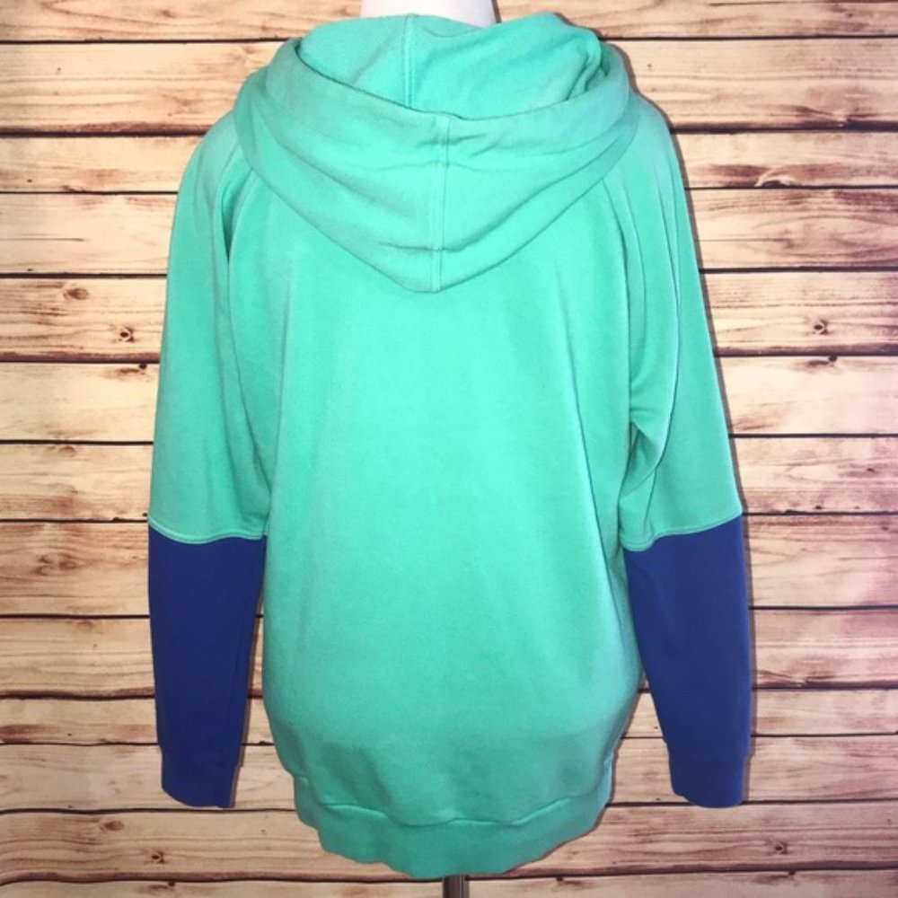 STELLA MCCARTNEY X ADIDAS Athleisure Sport Green Long Hoodie Jumper - Picture 16 of 16